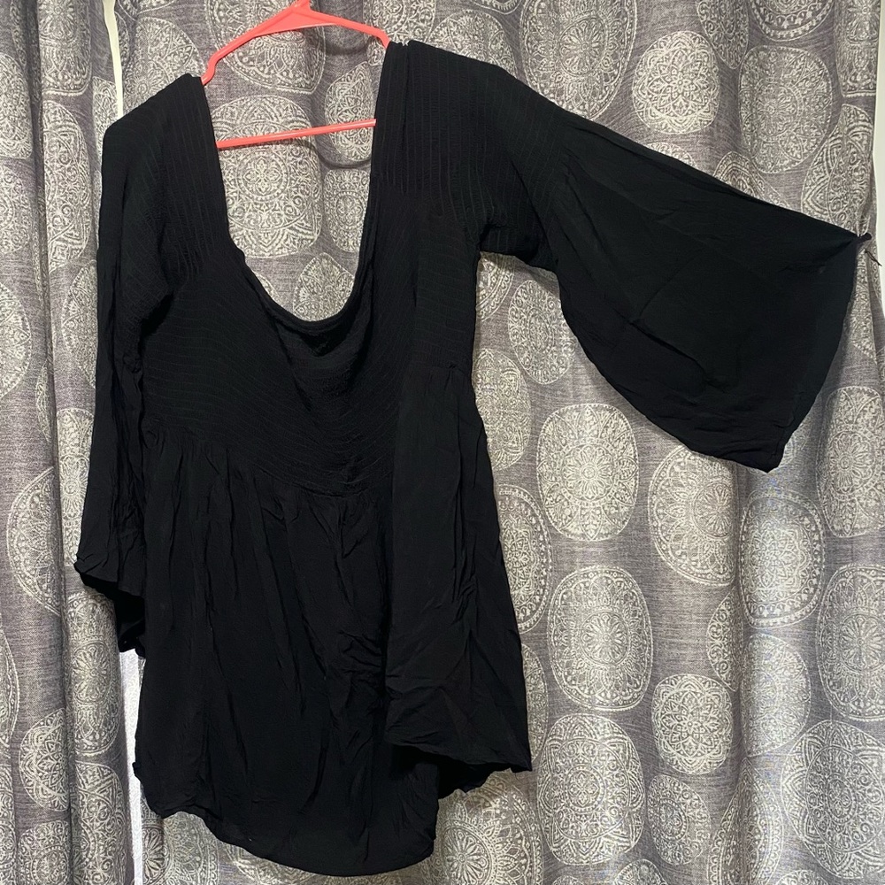 Torrid black off shoulder flowy top